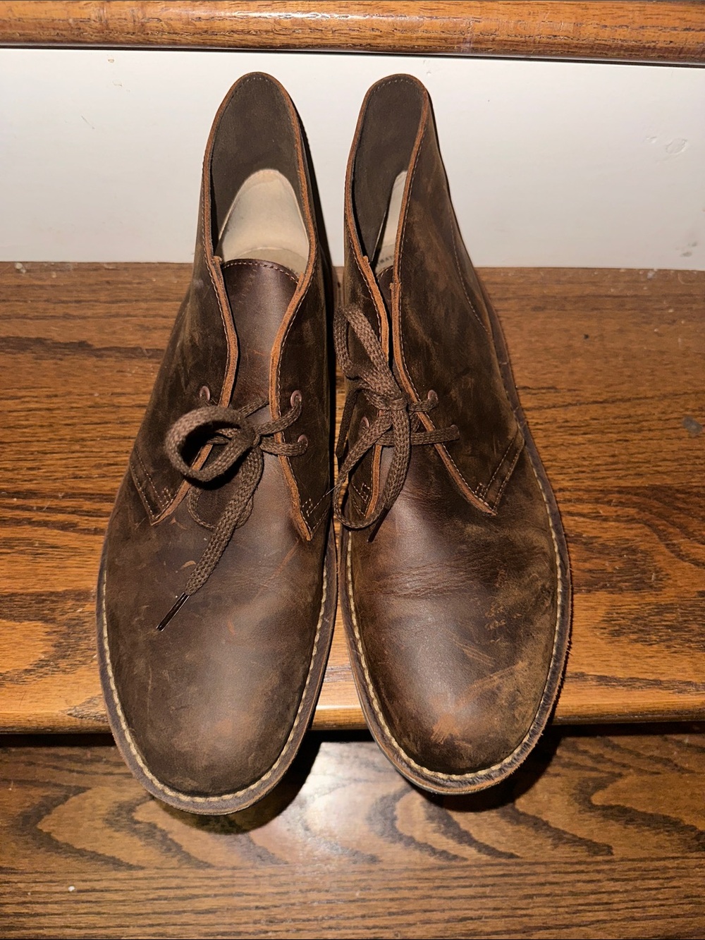 Clarks Men's Dark Brown Leather Chukka Boots